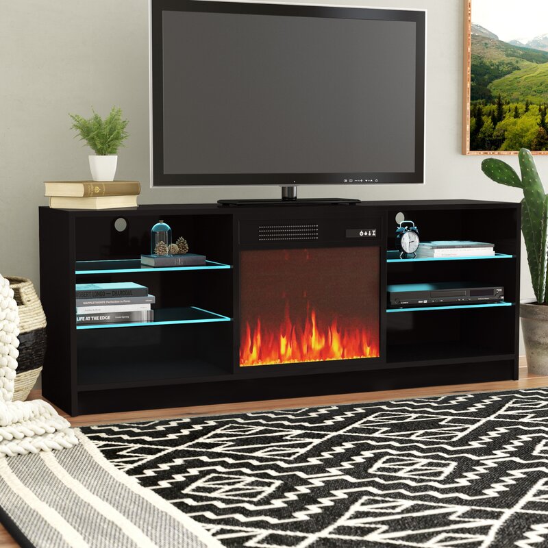 Orren Ellis TV Stand for TVs up to 65" with Fireplace